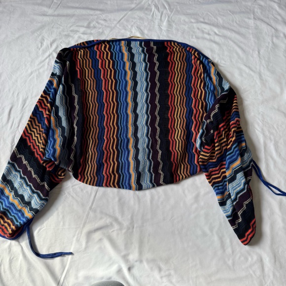 Democracy Multicolor Zigzag Knit Sweater No Size but feels like M - Picture 5 of 6
